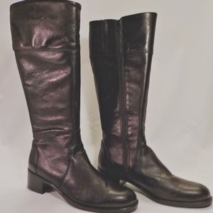 La Canadienne Black Leather Riding Style Boots